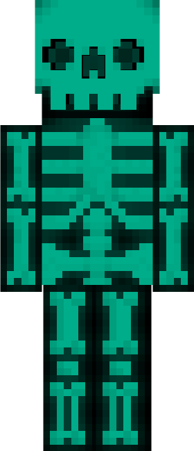 teal skeleton